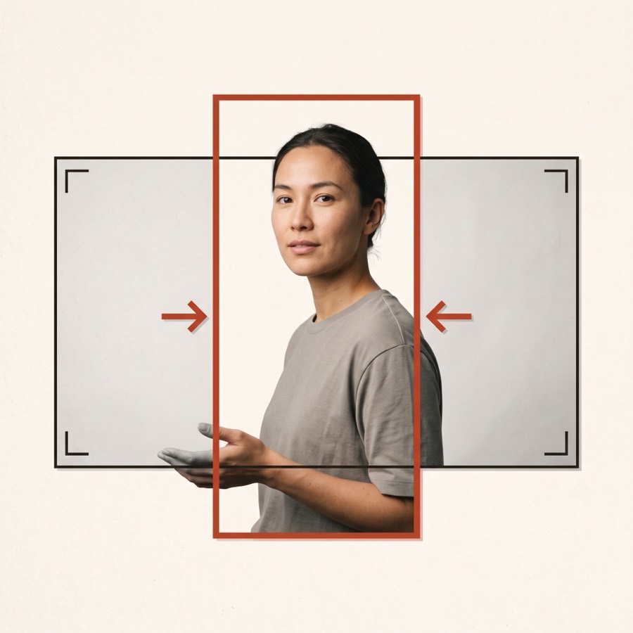 Vertical — reframes horizontal video into 9:16